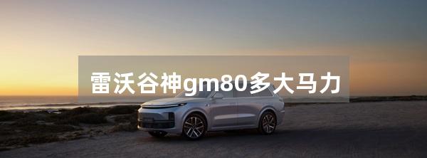 雷沃谷神gm80多大马力