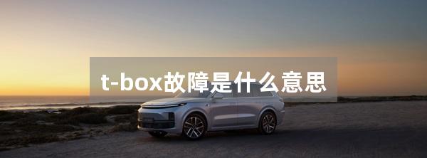 t-box故障是什么意思