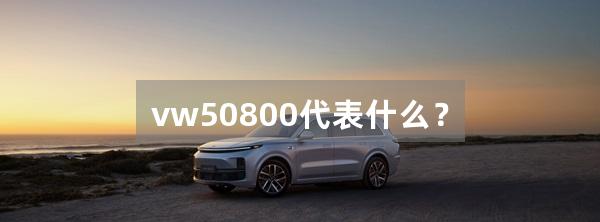 vw50800代表什么？