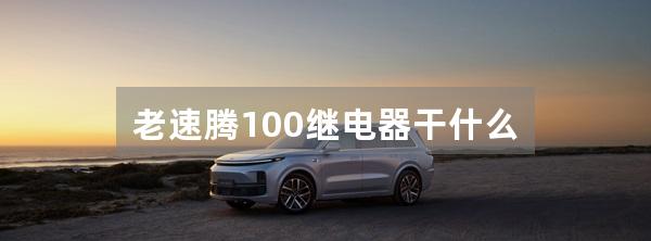 老速腾100继电器干什么