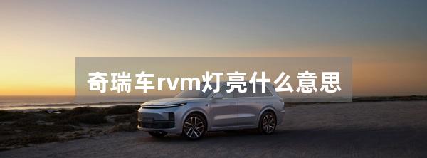 奇瑞车rvm灯亮什么意思