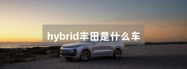 hybrid丰田是什么车