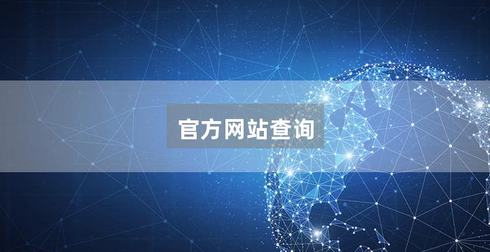 官方网站查询