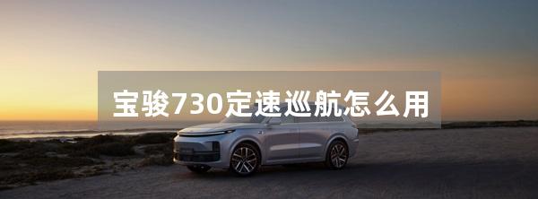 宝骏730定速巡航怎么用